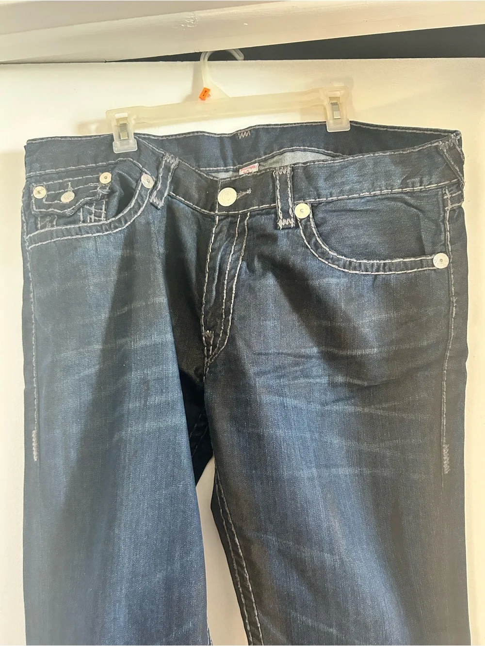 True Religion Dark Wash Blue Denim Jeans